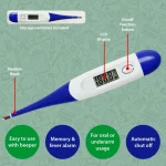 Digital Thermometer Replaceable Battery - Image 3