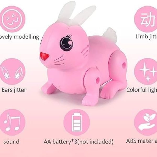 light sound jumping hopping rabbit toy for kids