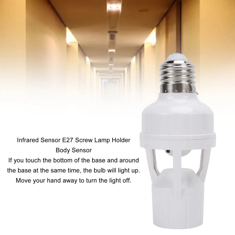 PIR Motion Sensor LED Bulb Holder , Auto On/Off Light Control Sensor