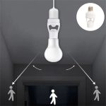 PIR Motion Sensor LED Bulb Holder , Auto On/Off Light Control Sensor