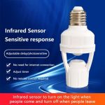 PIR Motion Sensor LED Bulb Holder , Auto On/Off Light Control Sensor - Image 6