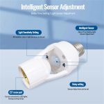 PIR Motion Sensor LED Bulb Holder , Auto On/Off Light Control Sensor